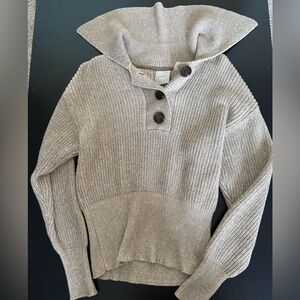Varley Beige Knit Sweater S